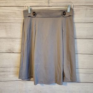 Grace Karin Nwt Large Gray A-line Academia Skirt
